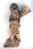 MARKK: C 2328. Bronzereliefplatte (Fragment), Kriegsherr