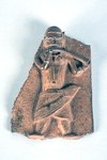 MARKK: C 3865. Reliefplatte (Fragment), Hornbläser