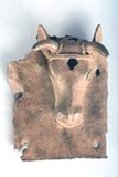 MARKK: C 4044. Reliefplatte (Fragment), Rindskopf